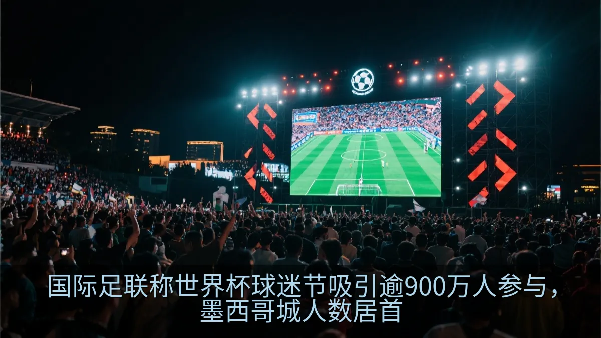 国际足联称世界杯球迷节吸引逾900万人参与，墨西哥城人数居首