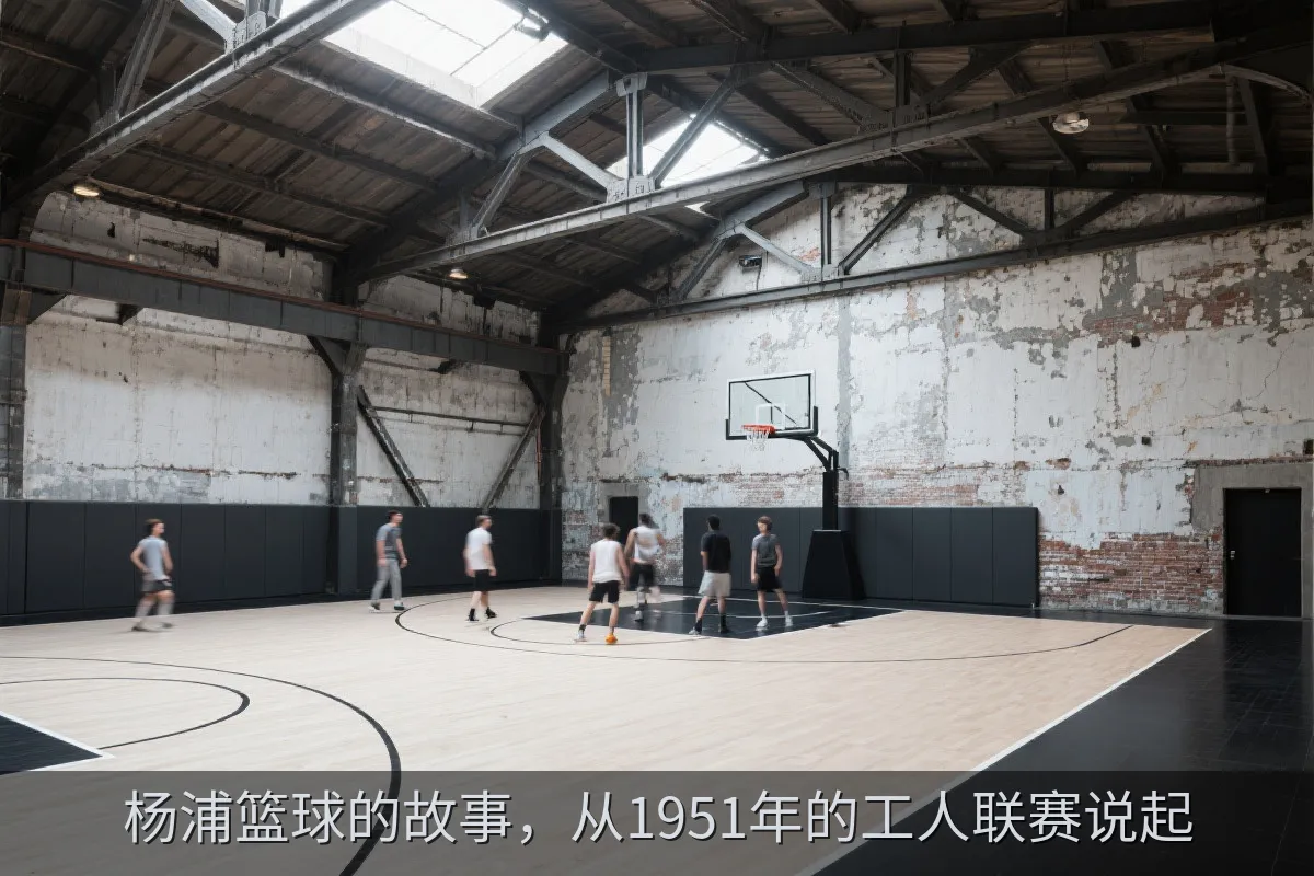 由旧工业厂房改造而成的室内篮球馆