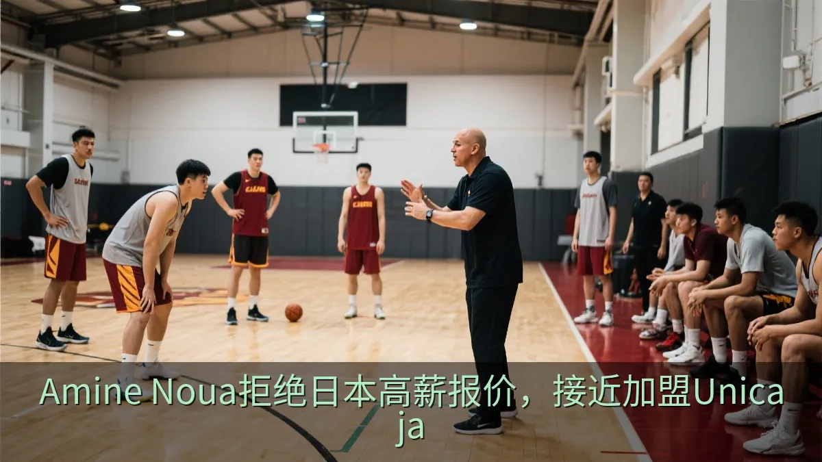 职业篮球队在训练馆内进行战术训练