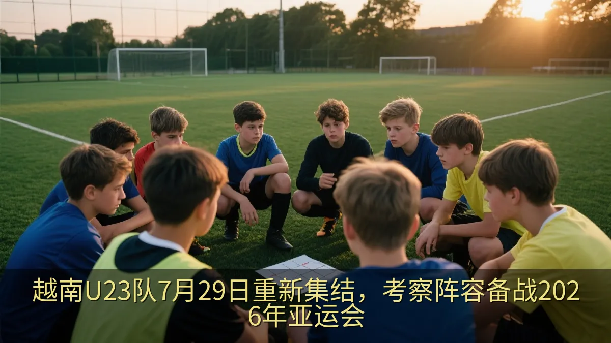 足球场上的青年球员进行战术训练